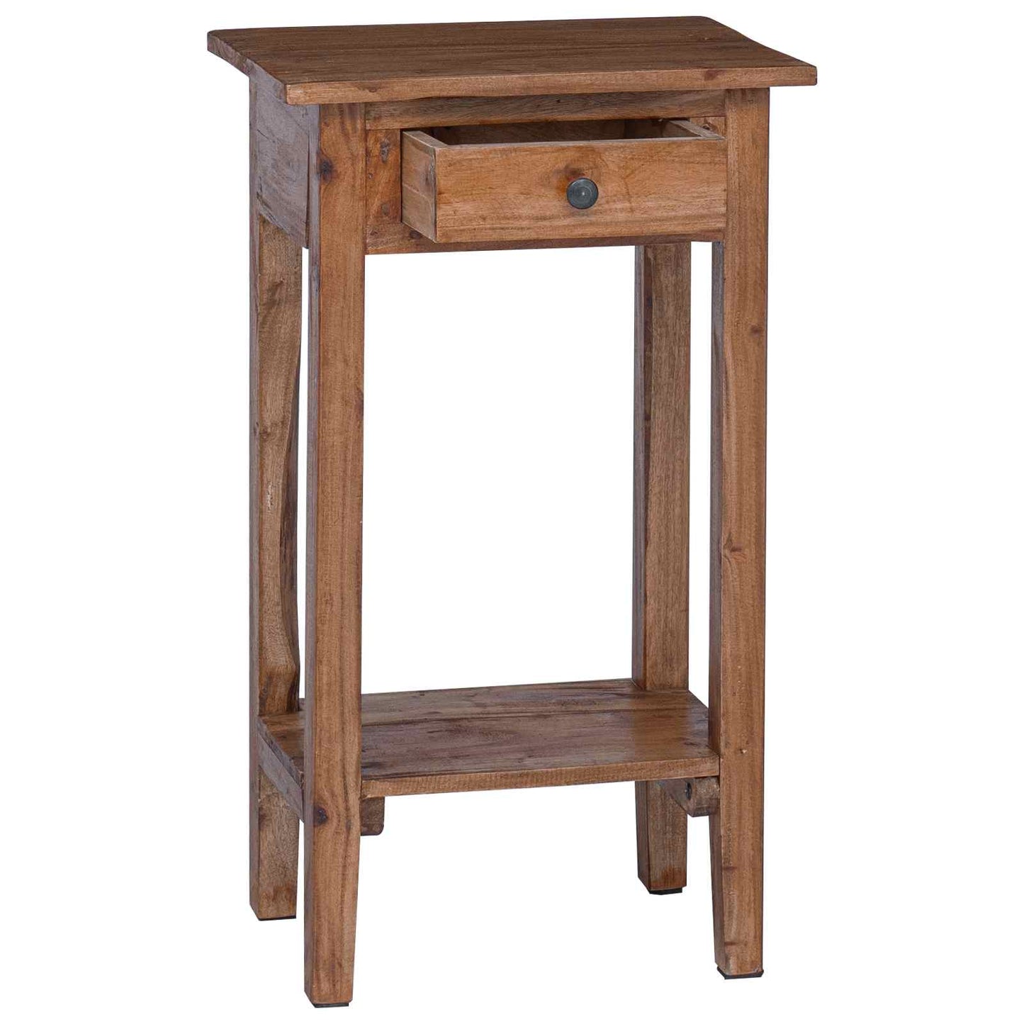 Planteholder med skuffe Brun 34 x 25 x 52 cm Mahogni Træ