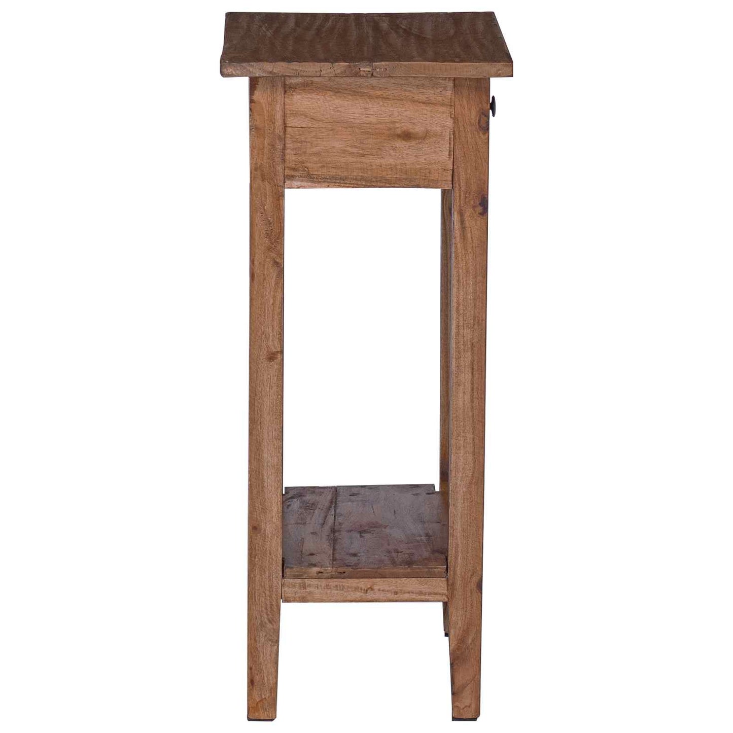 Planteholder med skuffe Brun 34 x 25 x 52 cm Mahogni Træ