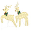LED Rensdyr 5 pcs Guld Stof