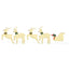 LED Rensdyr 5 pcs Guld Stof