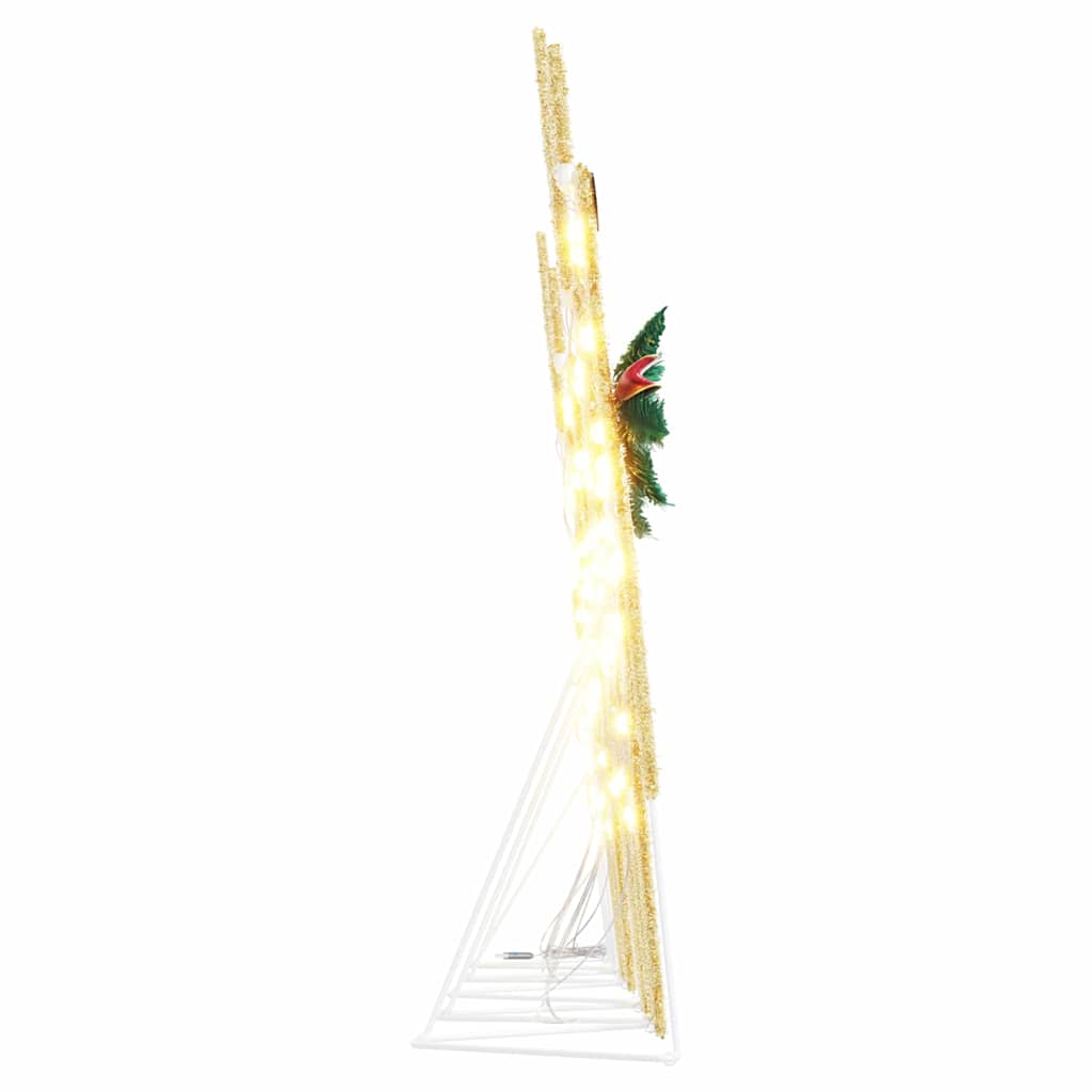 LED Rensdyr 5 pcs Guld Stof