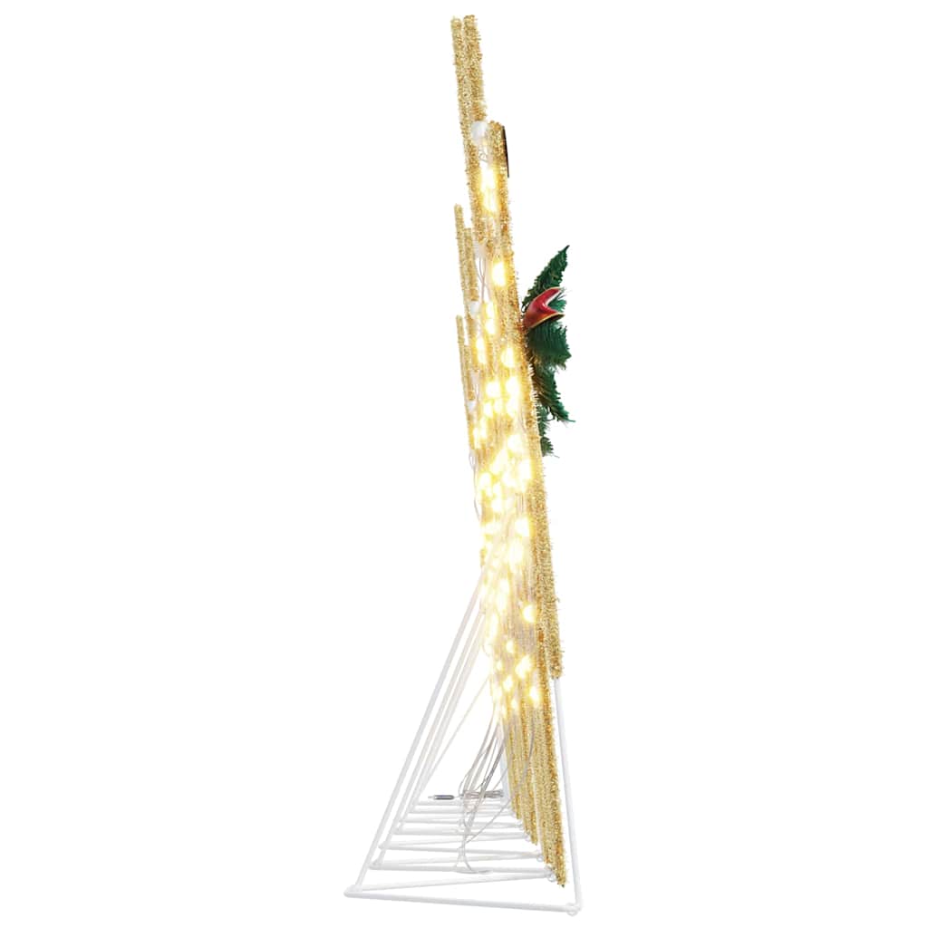 LED Rensdyr 7 pcs Guld Stof