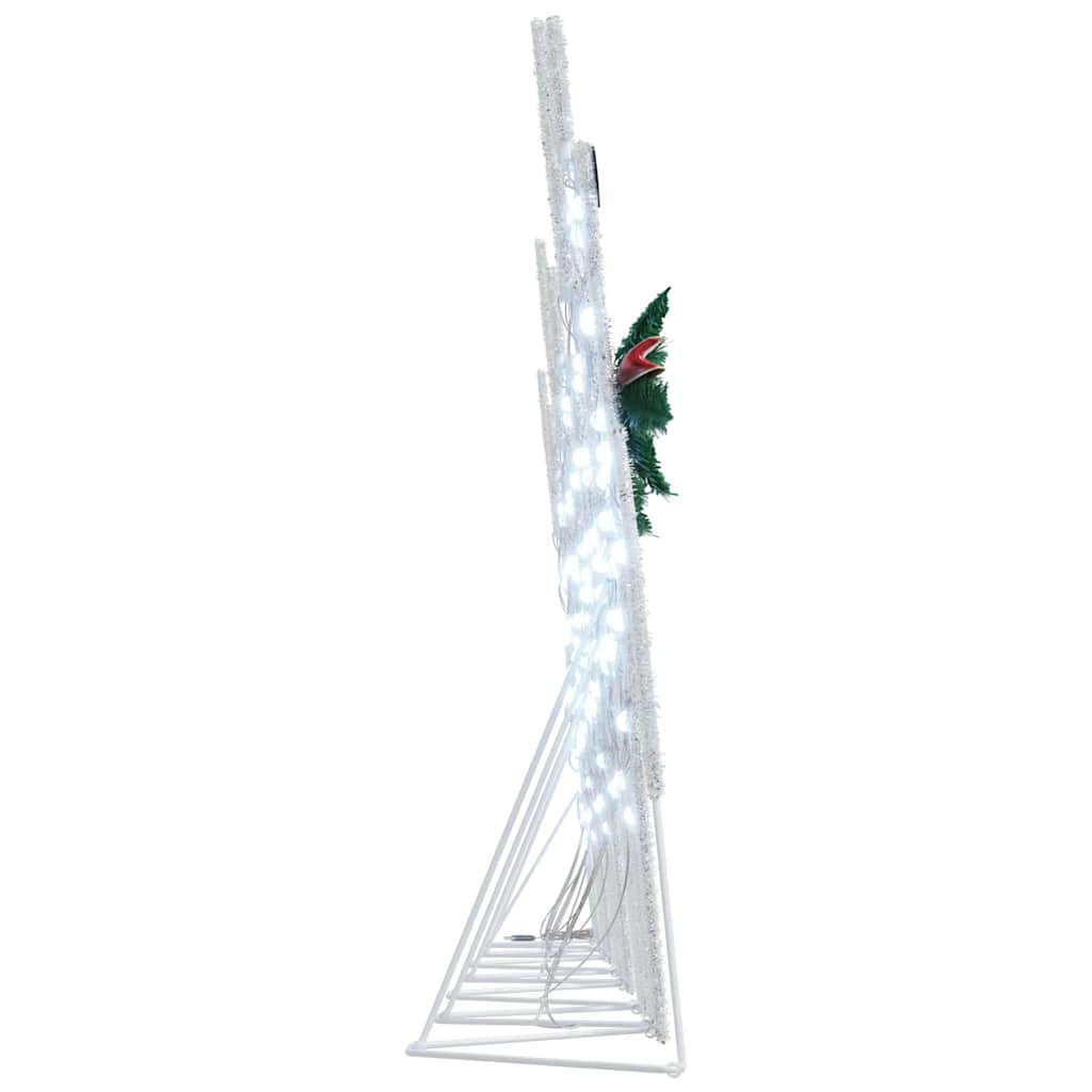 LED Rensdyr 7 pcs Sølv Stof