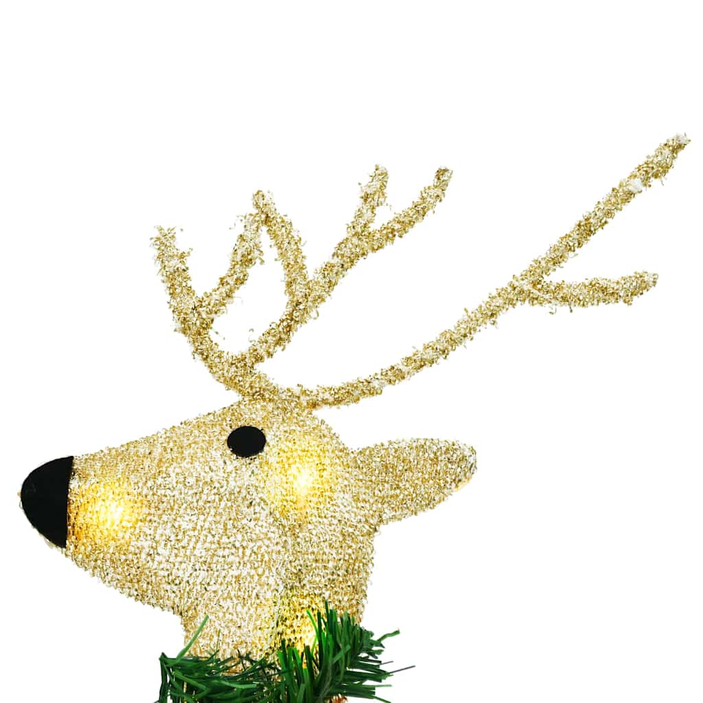LED Rensdyr 4 pcs Guld Stof