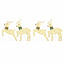 LED Rensdyr 4 pcs Guld Stof
