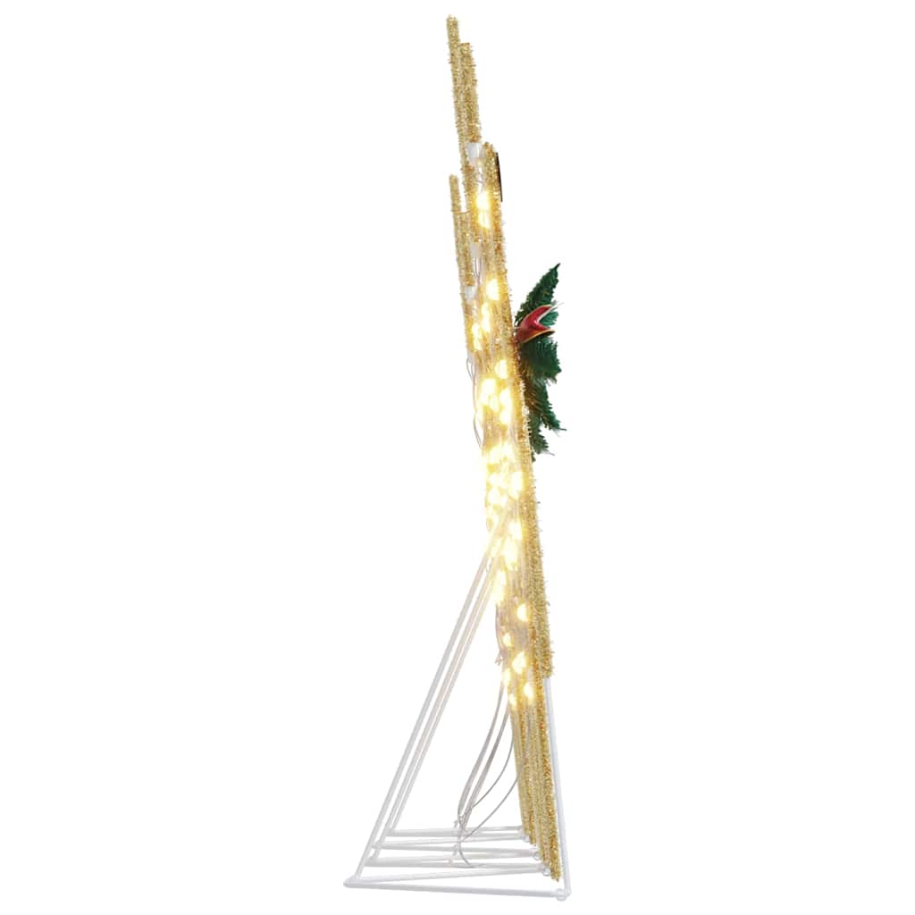 LED Rensdyr 4 pcs Guld Stof