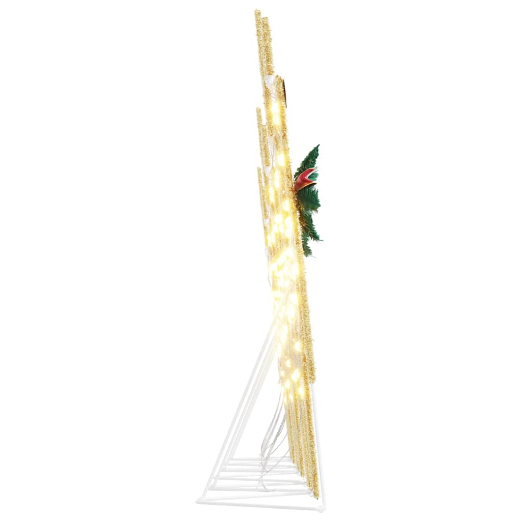 LED Rensdyr 6 pcs Guld Stof
