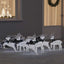 LED Rensdyr 6 pcs Sølv Stof