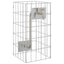 Gabion Vandhane Sølv 26 x 25 x 50 cm Rustfrit stål