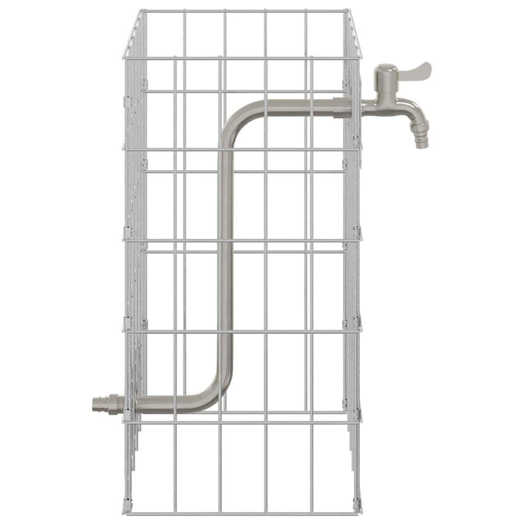 Gabion Vandhane Sølv 26 x 25 x 50 cm Rustfrit stål