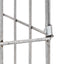 Gabion Vandhane Sølv 25 x 25 x 100 cm Rustfrit stål
