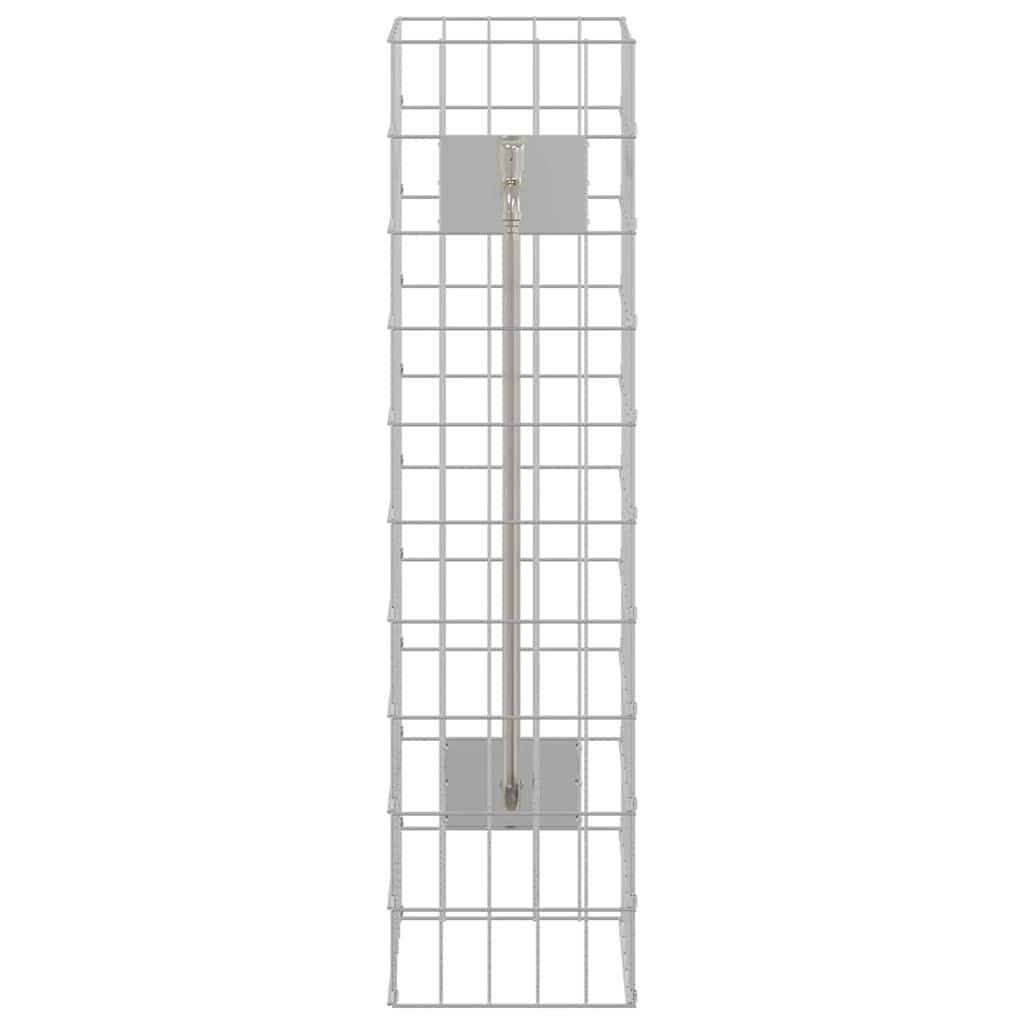 Gabion Vandhane Sølv 25 x 25 x 100 cm Rustfrit stål