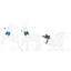 LED Rensdyr 3 pcs Kold Hvid Stof