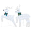 LED Rensdyr 2 pcs Kold Hvid Stof