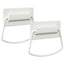 Skab Håndtag 2 pcs Hvid 85 x 45 mm Metal