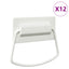 Skab Håndtag 12 pcs Hvid 85 x 45 mm Metal