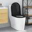 Toilet sæde Indstillelig Sort 48 x 36,5 x 4,5 cm Polypropylen