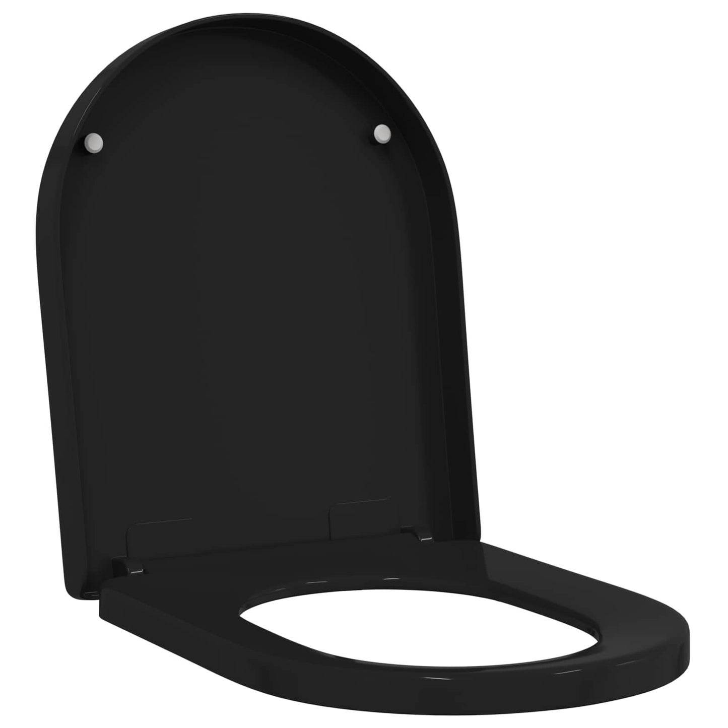 Toilet sæde Indstillelig Sort 48 x 36,5 x 4,5 cm Polypropylen