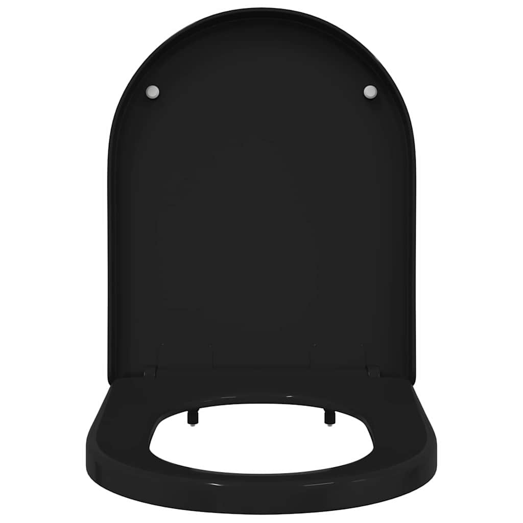 Toilet sæde Indstillelig Sort 48 x 36,5 x 4,5 cm Polypropylen