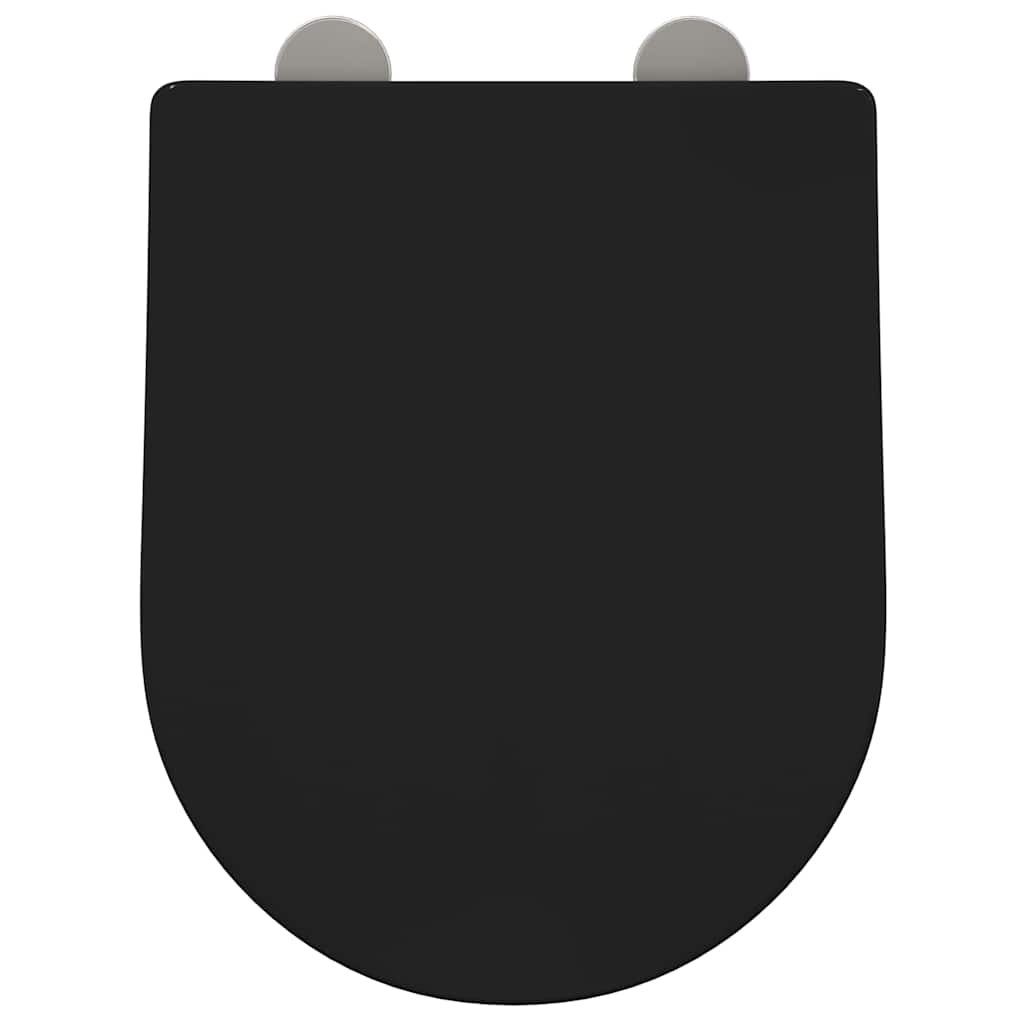 Toilet sæde Indstillelig Sort 48 x 36,5 x 4,5 cm Polypropylen