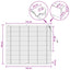 Persienner Eg Look 145 x 130 cm 35 mm Massivt Paulownia Træ