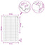 Persienner Hvid 85 x 130 cm 35 mm Massivt Paulownia Træ