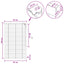 Persienner Hvid 95 x 130 cm 35 mm Massivt Paulownia Træ