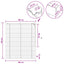 Persienner Hvid 100 x 130 cm 35 mm Massivt Paulownia Træ
