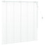 Persienner Hvid 130 x 130 cm 35 mm Massivt Paulownia Træ