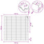 Persienner Hvid 130 x 130 cm 35 mm Massivt Paulownia Træ
