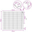 Persienner Hvid 155 x 130 cm 35 mm Massivt Paulownia Træ
