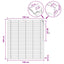 Persienner Hvid 160 x 160 cm 35 mm Massivt Paulownia Træ