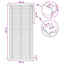 Persienner Hvid 120 x 250 cm 35 mm Massivt Paulownia Træ