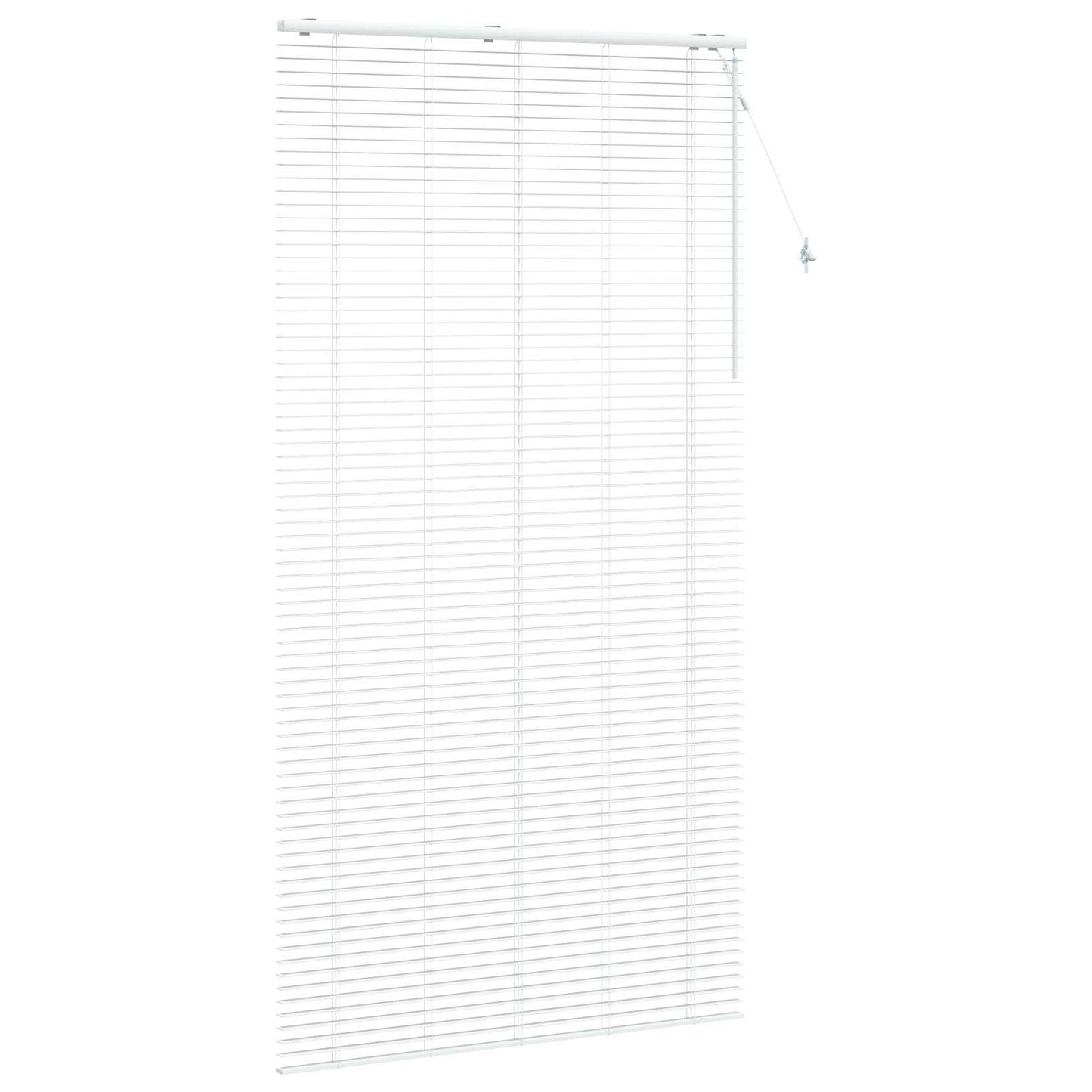 Persienner Hvid 125 x 250 cm 35 mm Massivt Paulownia Træ