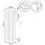 Persienner Sort 40 x 130 cm 35 mm Massivt Paulownia Træ