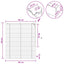 Persienner Sort 105 x 130 cm 35 mm Massivt Paulownia Træ