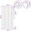 Persienner Sort 70 x 160 cm 35 mm Massivt Paulownia Træ