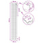 Persienner Sort 40 x 250 cm 35 mm Massivt Paulownia Træ