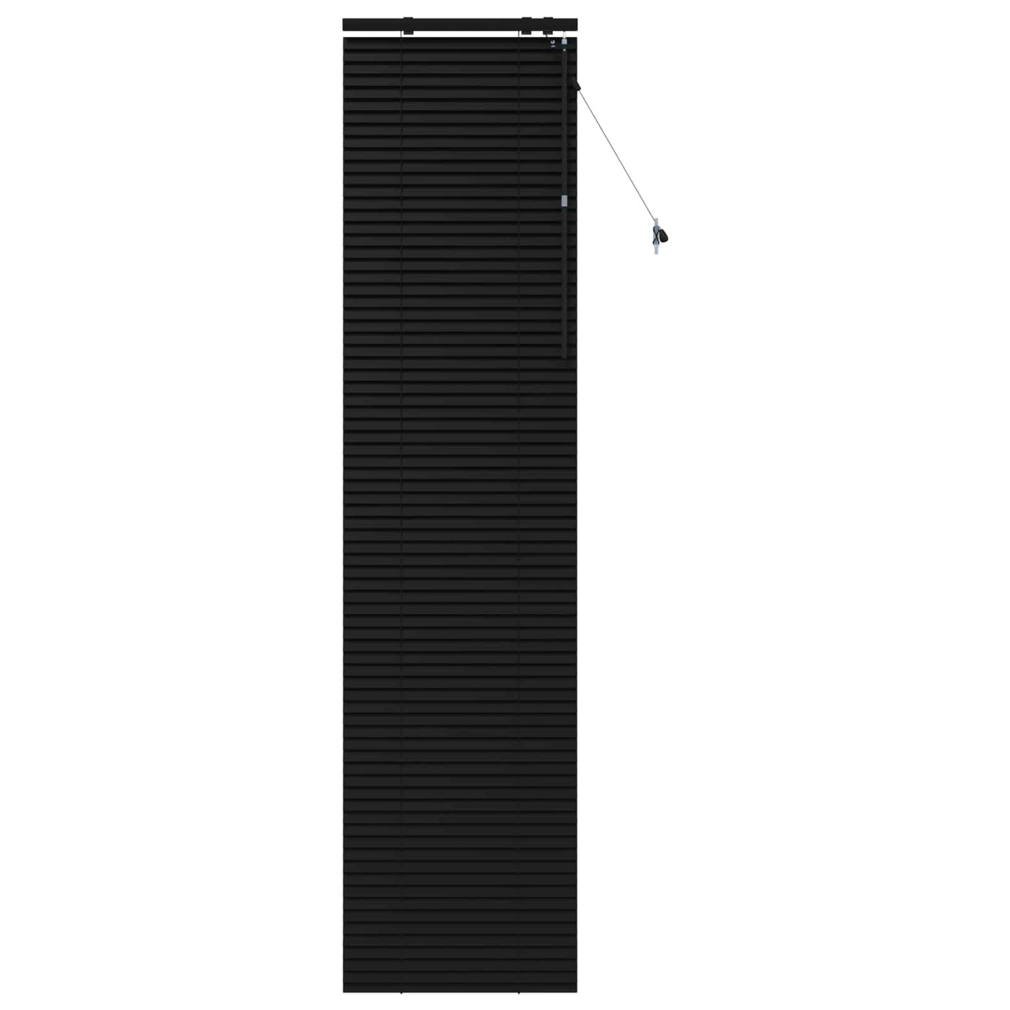 Persienner Sort 60 x 250 cm 35 mm Massivt Paulownia Træ