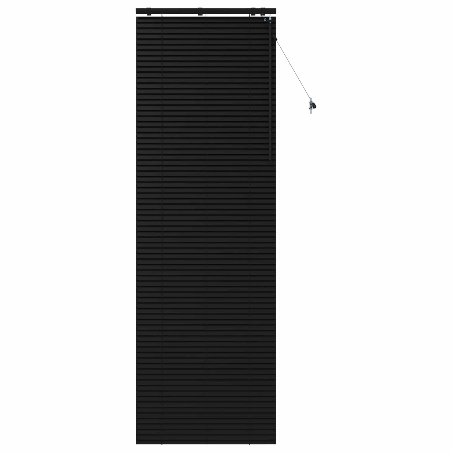 Persienner Sort 90 x 250 cm 35 mm Massivt Paulownia Træ