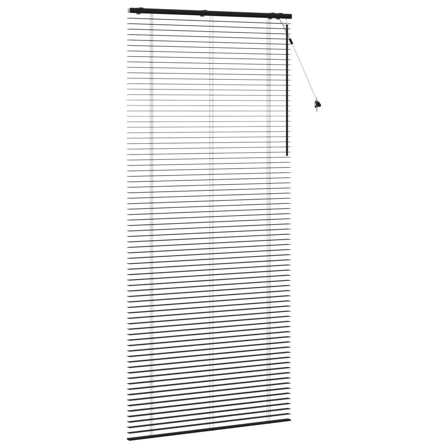 Persienner Sort 100 x 250 cm 35 mm Massivt Paulownia Træ