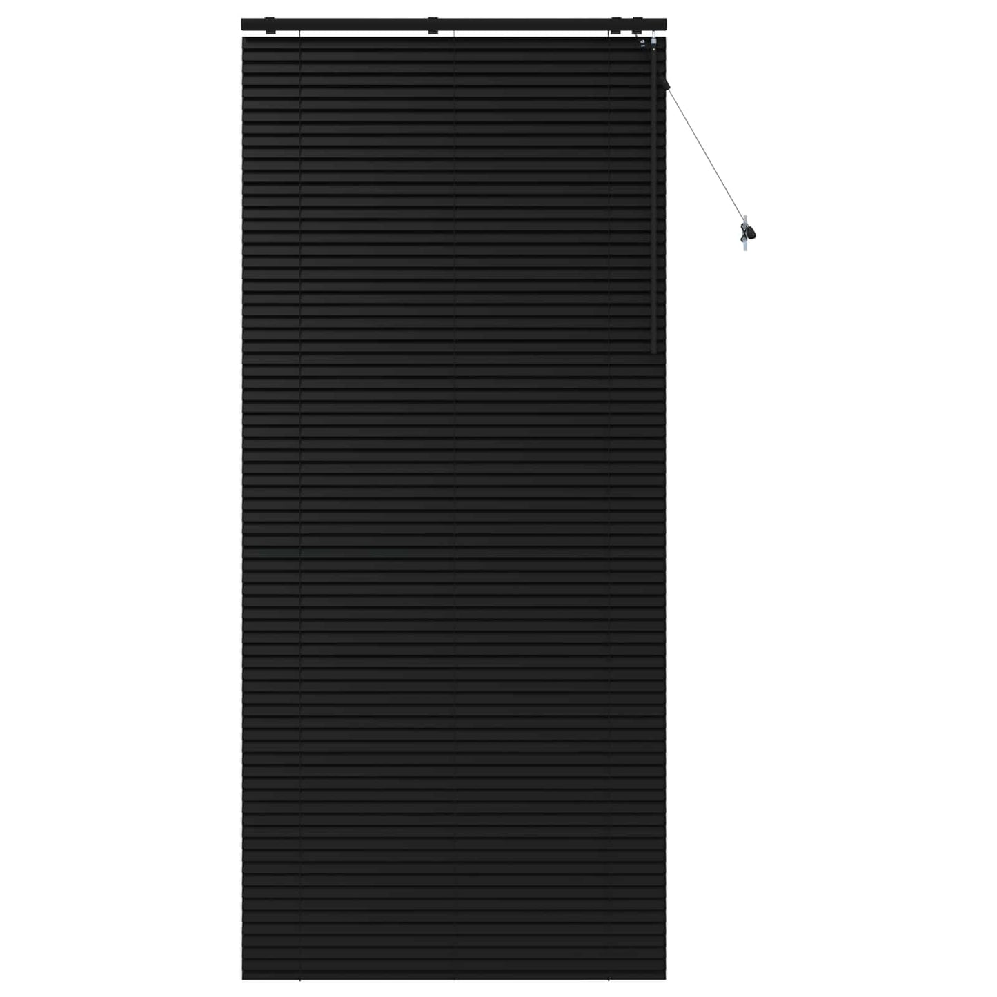Persienner Sort 110 x 250 cm 35 mm Massivt Paulownia Træ