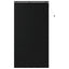 Persienner Sort 140 x 250 cm 35 mm Massivt Paulownia Træ