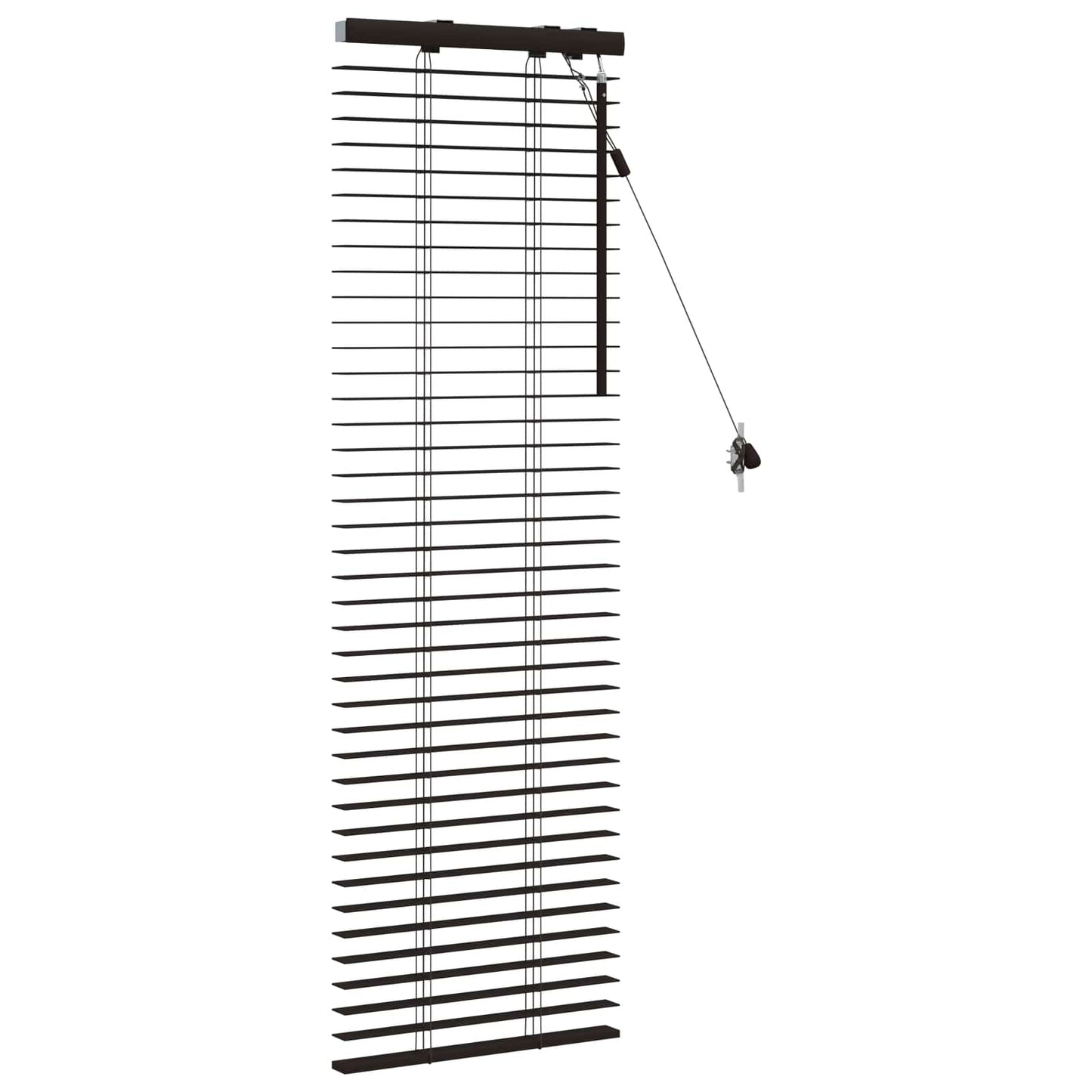Persienner Mørk Brun 50 x 130 cm 35 mm Massivt Paulownia Træ