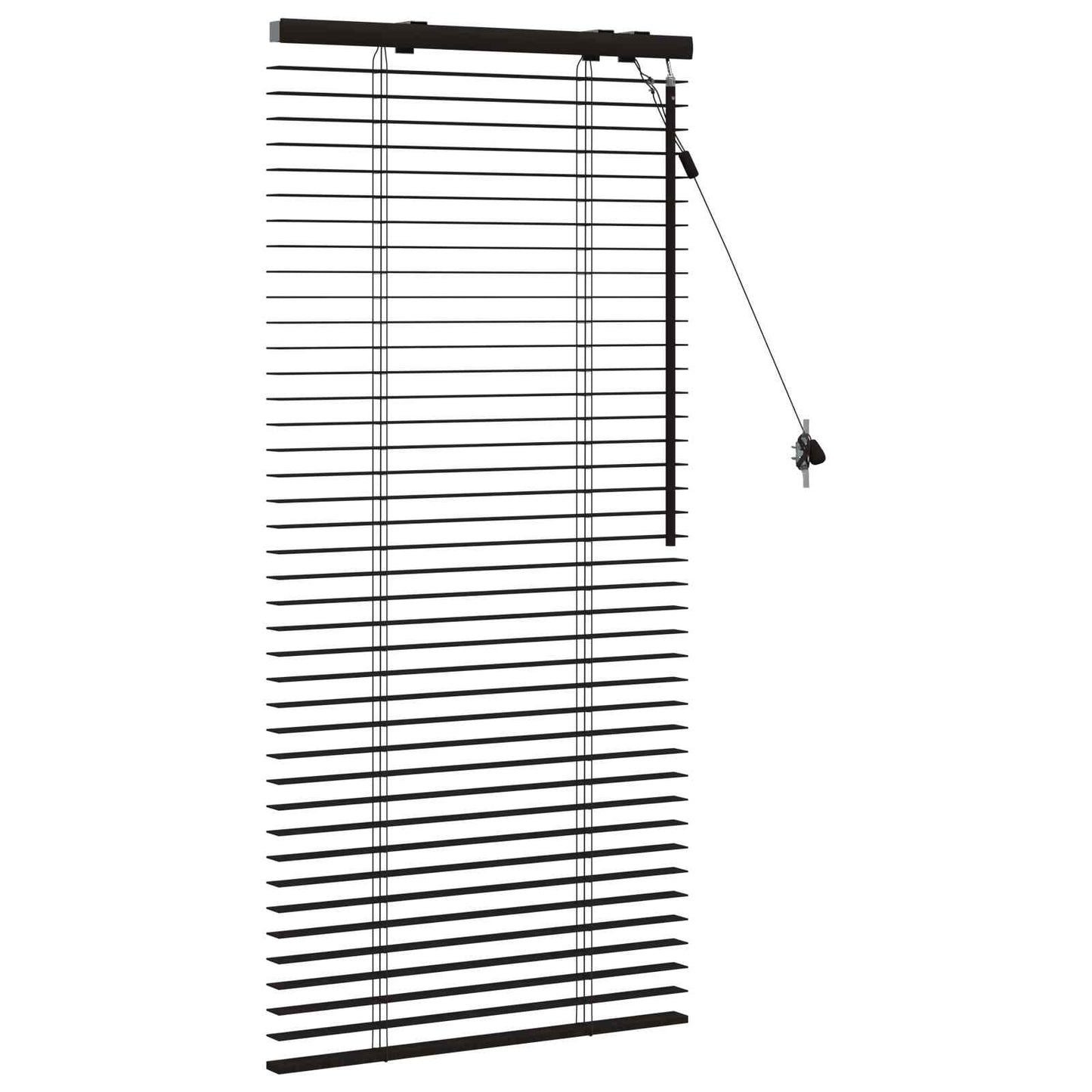 Persienner Mørk Brun 55 x 130 cm 35 mm Massivt Paulownia Træ