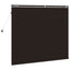 Persienner Mørk Brun 155 x 130 cm 35 mm Massivt Paulownia Træ