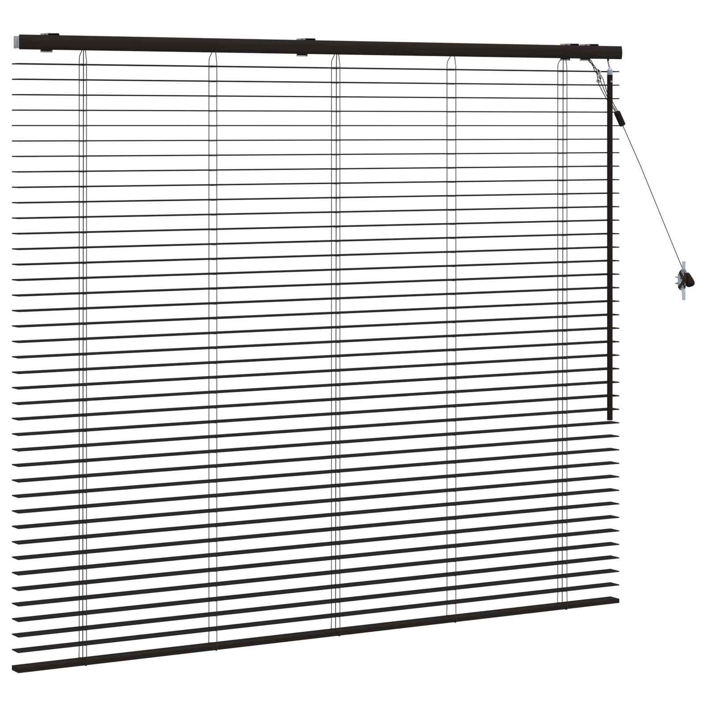 Persienner Mørk Brun 160 x 130 cm 35 mm Massivt Paulownia Træ