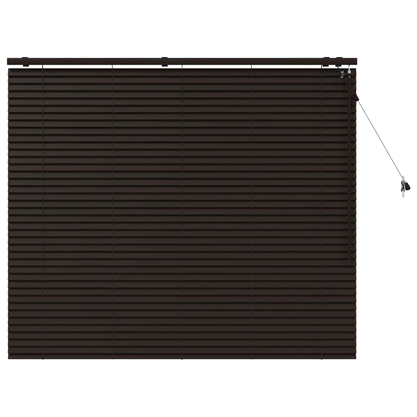 Persienner Mørk Brun 160 x 130 cm 35 mm Massivt Paulownia Træ