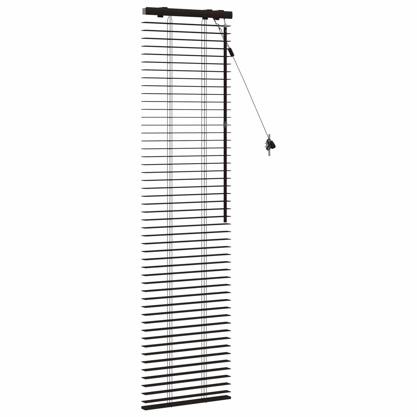 Persienner Mørk Brun 40 x 160 cm 35 mm Massivt Paulownia Træ