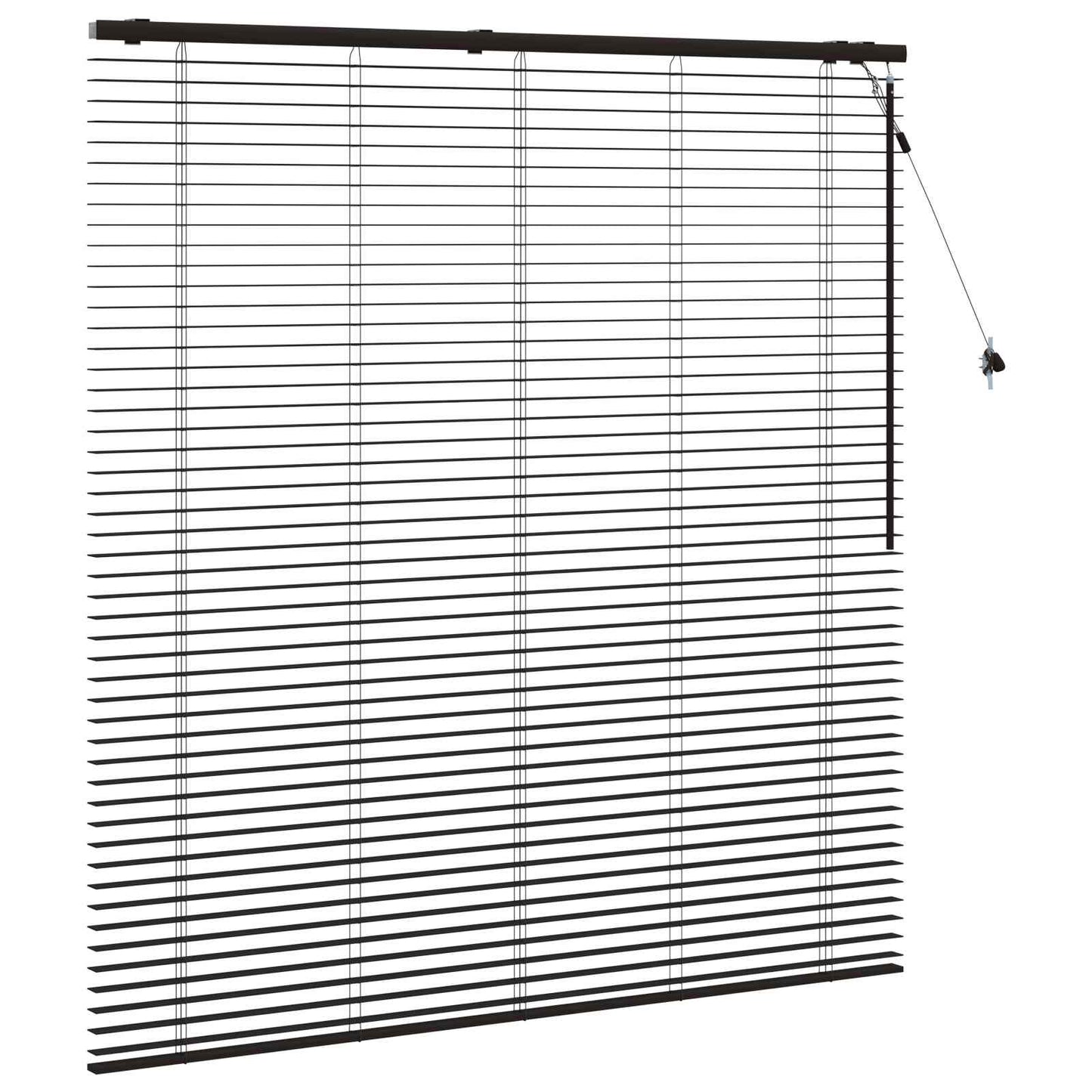 Persienner Mørk Brun 160 x 160 cm 35 mm Massivt Paulownia Træ